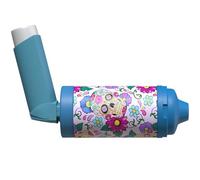 The Inhaler Tailor Spacer Cover in Over 30 Designs - Vegan Leather Spacer Case for Kids and Adults - Handmade in England (Day of The Dead, AeroChamber Plus Flow-Vu)