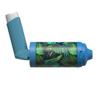 The Inhaler Tailor Spacer Cover in Over 30 Designs - Vegan Leather Spacer Case for Kids and Adults - Handmade in England (Jungle, AeroChamber Plus Flow-Vu)