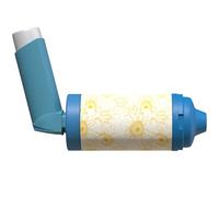 The Inhaler Tailor Spacer Cover in Over 30 Designs - Vegan Leather Spacer Case for Kids and Adults - Handmade in England (Sunflowers, AeroChamber Plus Flow-Vu)