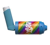 The Inhaler Tailor Spacer Cover in Over 30 Designs - Vegan Leather Spacer Case for Kids and Adults - Handmade in England (Stitched with Love, AeroChamber Plus Flow-Vu)