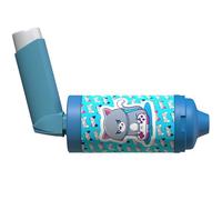 The Inhaler Tailor Spacer Cover in Over 30 Designs - Vegan Leather Spacer Case for Kids and Adults - Handmade in England (Cat Gamer, AeroChamber Plus Flow-Vu)