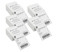 The Ink Spot 4"×6" Direct Thermal Shipping Labels | 100×150 mm | Perforated, Permanent Adhesive | Works with Zebra, Rollo (5, FanFold/500)