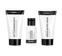 The INKEY List Face Moisturisers Healthy Skin Starts Here Oat Cleansing Balm 50ml + Hyaluronic Acid Serum 30ml + Omega Water Cream 50ml + Ectoin Hydro-Barrier Serum 2ml sachet