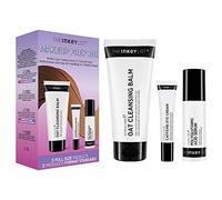 The INKEY List Makeup Prep 101 Kit, Makeup Prep Starter Kit, Oat Cleansing Balm, Polyglutamic Acid Serum, Caffeine Eye Cream, Suitable for All Ages