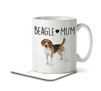 The Inky Penguin - Beagle Mum - Dog Mug and Coaster, Ceramic, 11fl. oz.
