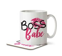 The Inky Penguin - Boss Babe - Manager Mug and Coaster, Ceramic, 11fl. oz.