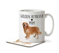 The Inky Penguin - Golden Retriever Mum - Dog Mug and Coaster, Ceramic, 11fl. oz.