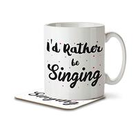 The Inky Penguin - I'd Rather Be Singing - Mug and Coaster, Ceramic, 11fl. oz.