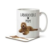 The Inky Penguin - Labradoodle Mum - Dog Mug and Coaster, Ceramic, 11fl. oz.