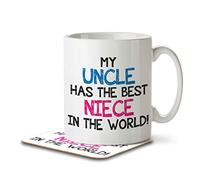 The Inky Penguin - My Uncle has The Best Niece in The World - Mug and Coaster, Ceramic, 11fl. oz.