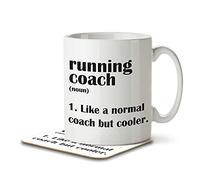 The Inky Penguin - Running Coach Funny Definition - Sport Mug and Coaster, Ceramic, 11fl. oz.