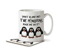 The Inky Penguin - The Penguins Made Me Do It! - Mug and Coaster, Ceramic, 11fl. oz.