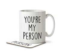 The Inky Penguin - You're My Person - Love Mug and Coaster, Ceramic, 11fl. oz.
