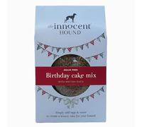 The Innocent Hound Dog Birthday Cake Mix | Easy To Bake Recipe with British Duck, Cranberries & Apples | Easy-Bake 6" Cake or Pupcakes | Single Protein, Grain-Free & Hypoallergenic | Dog Birthday Cake