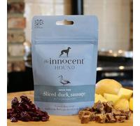 THE INNOCENT HOUND - SLICED DUCK SAUSAGE WITH CRANBERRY - DOG TREAT (3X)