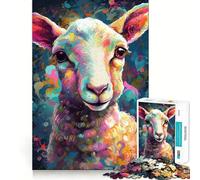 The Innocent Lamb 1000 Piece Jigsaws for Teenagers Puzzle Brain Workout Toy Calm Escape Art Assembly Thoughtful Gift (38x52cm)