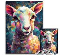 The Innocent Lamb 1000Pieces Puzzle Gifts paper Puzzles Challenging DIY Brain Teaser Perfect Family Game Or Decorative Gift 1000 PCS(38x26cm)