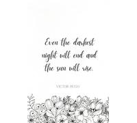 The Inspirational Quote Notebook Collection by The Stationary Ladies: Victor Hugo, Les Misérables West End Musical Quote Lined 6x9 Notebook