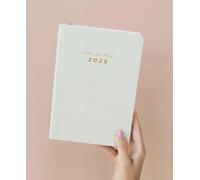 The Inspired Stories 2025 Vertical Weekly Planner - A5 Weekly diary for goal-setting, habit-tracking, to-do’s, time-blocking, appointments, notes, reflection, organisation/gift (Cream)