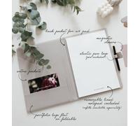 The Inspired Stories A4 Portfolio, Light Stone, Royal Blue, Burgundy and Black, Textured PU Leather, Lined, with Removable Notepad, Magnetic Closure and Elastic Pen Loop, 240x315mm (Burgundy)