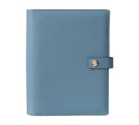 The Inspired Stories Ring Binder / A5 Vegan Leather Ring Binder Cover, refillable 6 Round O-Rings for Organisation, Notes, Agenda/Gift (Blue)
