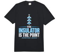 The Insulator is the Point Journeyman Lineman Insulator Comfort Colors Adult Heavyweight T-Shirt