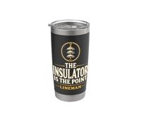 The Insulator is the Point Lineman Insulator Line Hardware Stainless Steel Insulated Tumbler