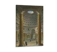 The Interior of The Pantheon Giovanni Paolo Pannini Painter Poster1 Artworks Canvas Poster Wall Art Prints Home Modern Decor 24x36inch(60x90cm)