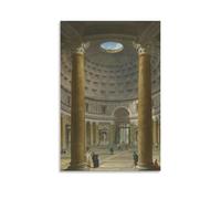 The Interior of The Pantheon Giovanni Paolo Pannini Painter Poster1 Wall Art Poster Scroll Canvas Painting Picture Living Room Decor Home 24x36inch(60x90cm)