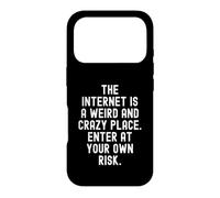 the internet is a weird and crazy place enter at your own Case for iPhone 17 Pro