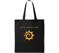 The Internet is Down Funny Slogan Natural Ecological Cotton Tote Bag Black