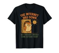 The Internet was Down So I Went Outside Owl Nature Trail T-Shirt