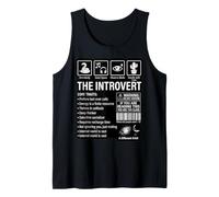 The Introvert Core Traits Funny Antisocial Sarcastic Tank Top