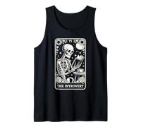 The Introvert Tarot Card Indoorsy Skeleton Introvert Tank Top
