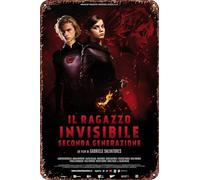 The Invisible Boy: Second Generation Vintage Metal Tin Sign Movie Poster Wall Art Decor 8x12 Inch for Home Cafes Office Store Pubs Club Sign Gift