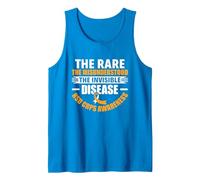 The Invisible Disease RSD CRPS Warrior RSD CRPS Awareness Tank Top, Men, Sapphire Blue, X-Large