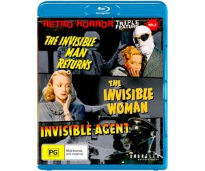The Invisible Man Returns / The Invisible Woman / Invisible Agent (Retro Horror Triple Feature, Volume 3)