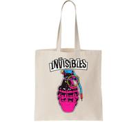 The Invisibles Grenade Canvas Tote Bag - Reusable Cotton Shopping Bag, Natural