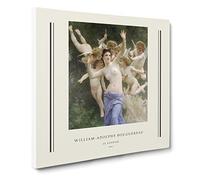 The Invitation By William Adolphe Bouguereau Canvas Print | Gallery Wrapped 30mm Frame Wall Art | 20x20 inches | Ready to Hang | Classic Picture | Living Room Bedroom Lounge Office