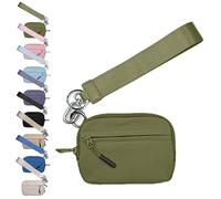 The Iris' Wallet 2nd Gen, Iris Wallets for Women, The Iris wallet, 6×3.6" Zippered Card Case with Id Window(Green)