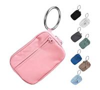 The Iris' Wallet | Iris Wallet for Women | Zip Card Case with ID Window | Waterproof Nylon Pouch Wristlet Bag for Women Shopping Traveling Working