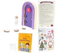 The Irish Fairy Door Limited Edition Gift Set - Exclusive Purple Door With Glitter Arch, Fairy Agreement & Accessories