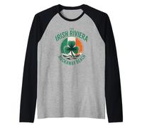 The Irish Riviera Rockaway Beach Queens New York Ireland Raglan Baseball Tee