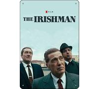 The Irishman (2019) Movie Plaque Poster Metal Tin Sign 8" x 12" Vintage Retro Wall Decor