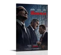 The Irishman Poster Canvas Oil Painting Canvas Art Poster Home Hanging Painting Bar Art Interior Wall Decoration PosterFrame-style08x12inch(20x30cm)