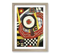 The Iron Cross by Marsden Hartley Framed Print | A2 Oak Framed Wall Art | Ready to Hang | Modern Religious Picture | Living Room Bedroom Lounge Office