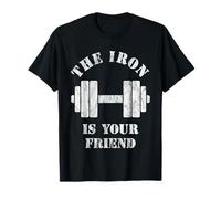 The Iron is Your Friend v3 - Weight Lifting and Bodybuilding T-Shirt