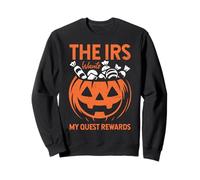 The IRS Wants My Quest Reward Candy Halloween Carved Pumpkin Sweatshirt