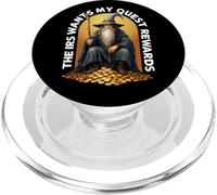 The IRS Wants My Quest Rewards Halloween Funny Wizard Meme PopSockets PopGrip for MagSafe
