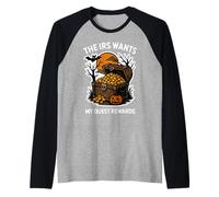 The IRS Wants My Quest Rewards Halloween Funny Wizard Meme Raglan Baseball Tee
